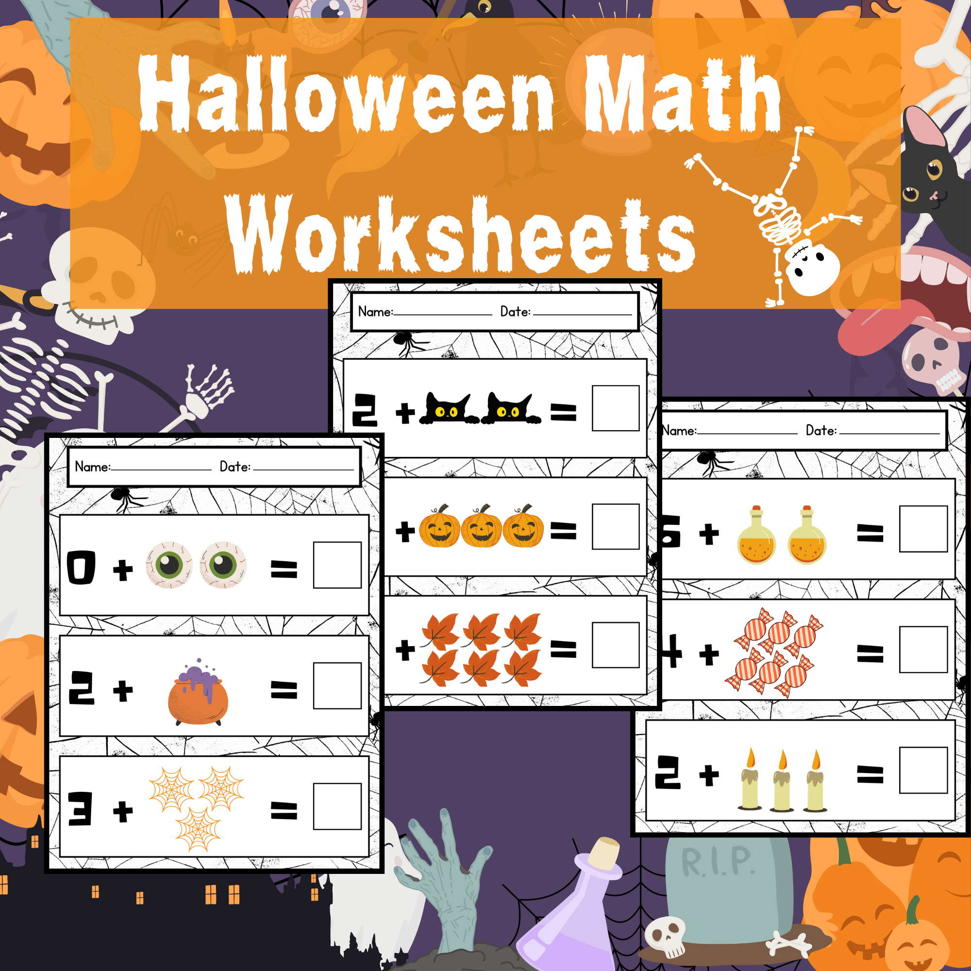 Halloween Math Worksheets For Kindergarten Halloween Activities October Made By Teachers