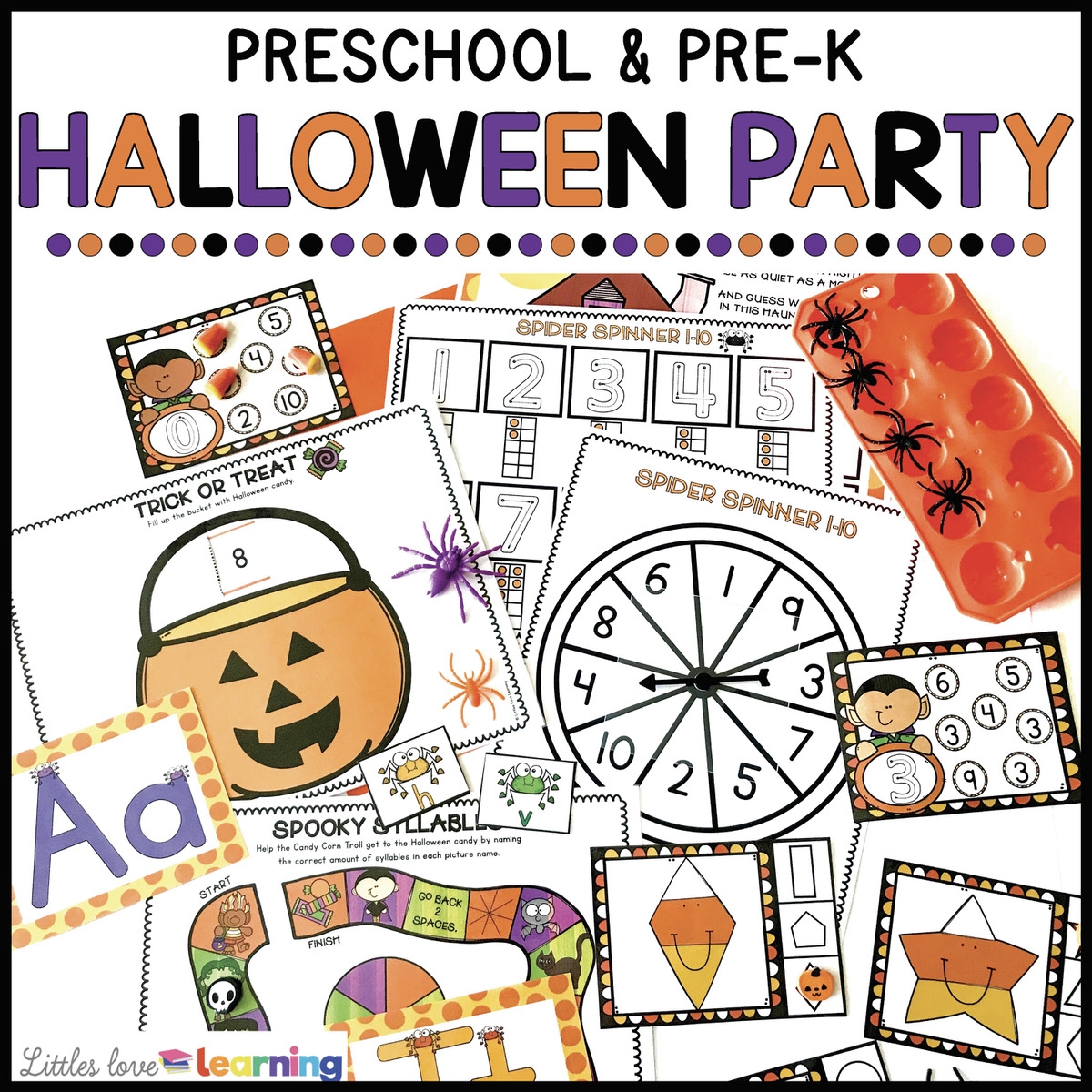 HALLOWEEN PARTY PRESCHOOL MINI ACTIVITY PACK