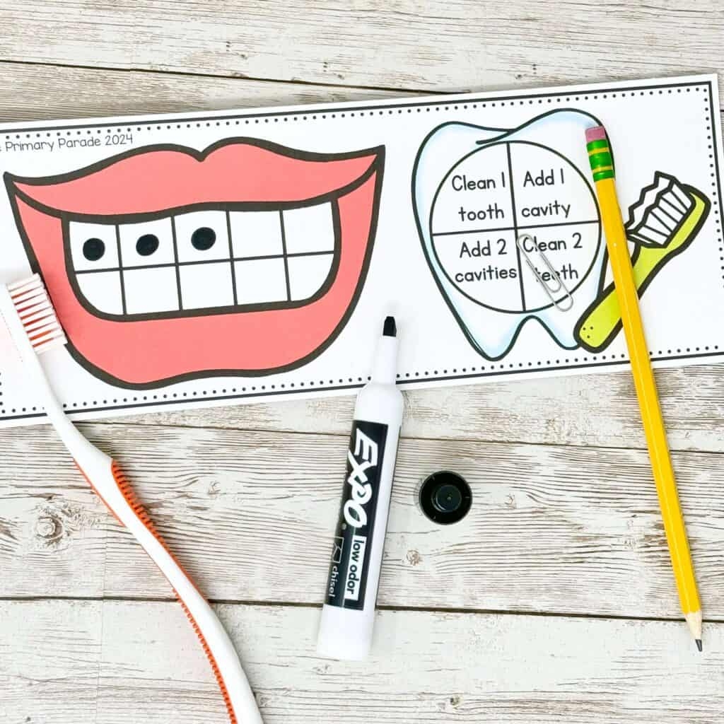 Hands On Clean Teeth Activity For Preschool Kids The Primary Parade