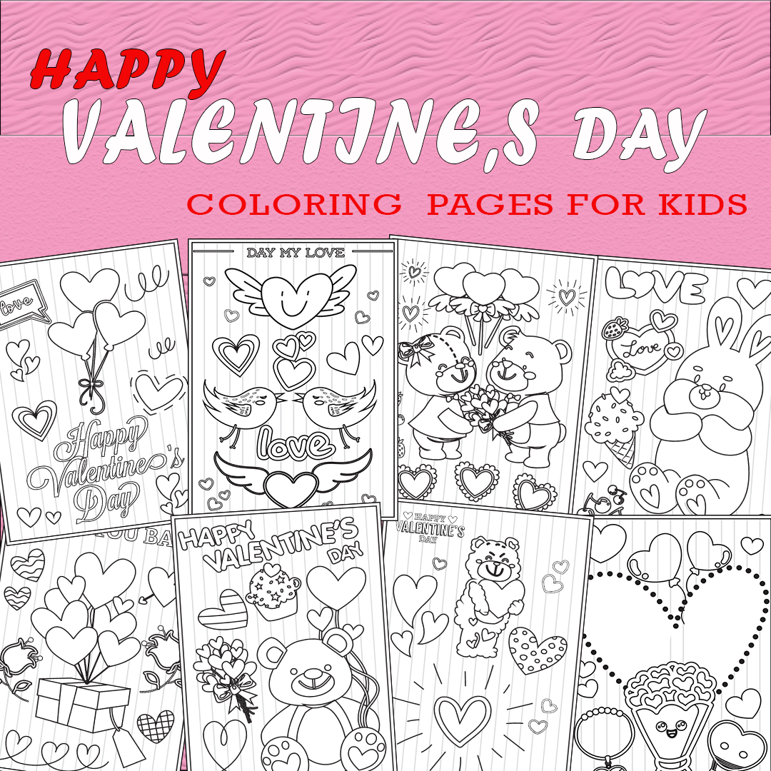 HAPPY Valentine s Day Coloring Pages For Preschool Pre K 