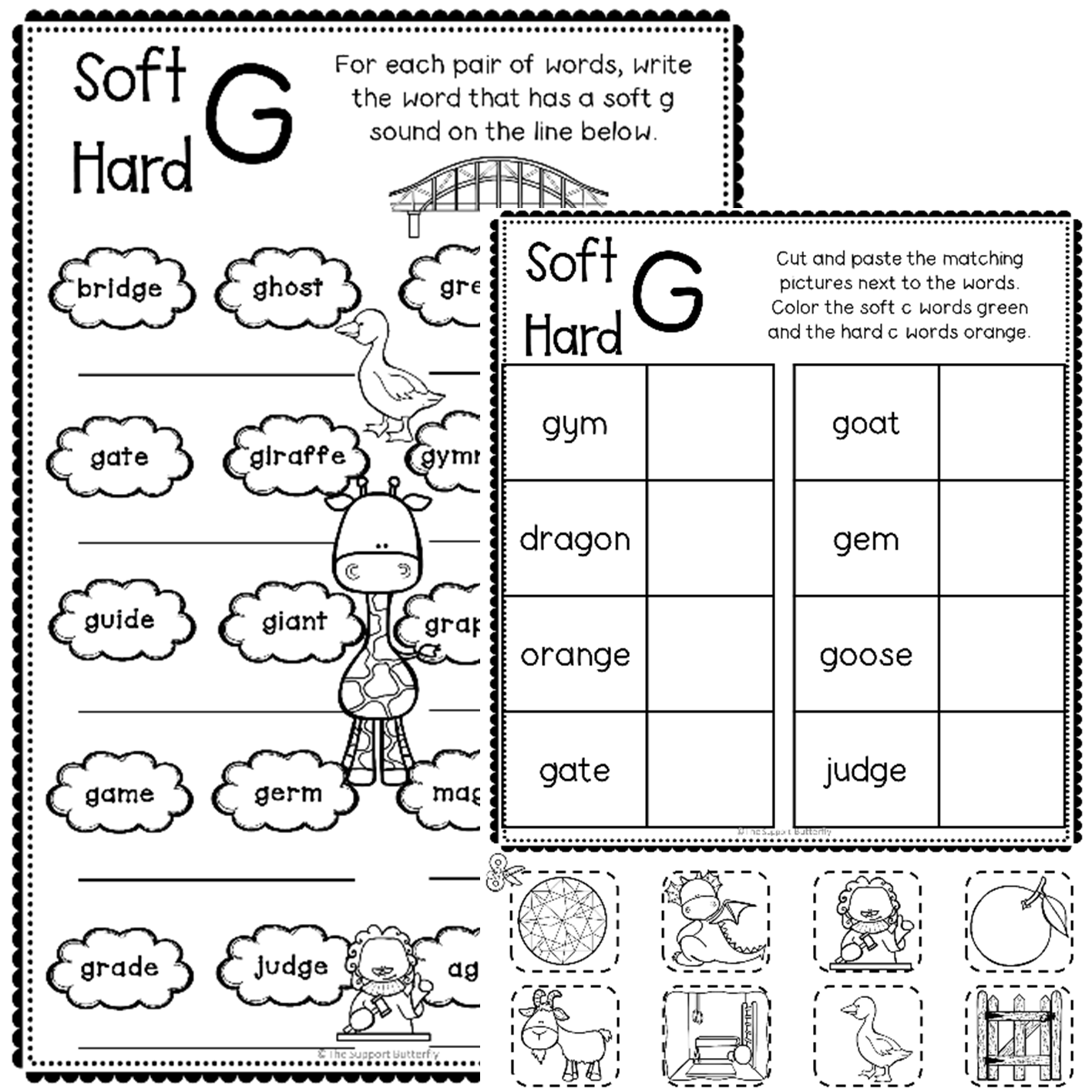 Hard And Soft C And G Worksheets