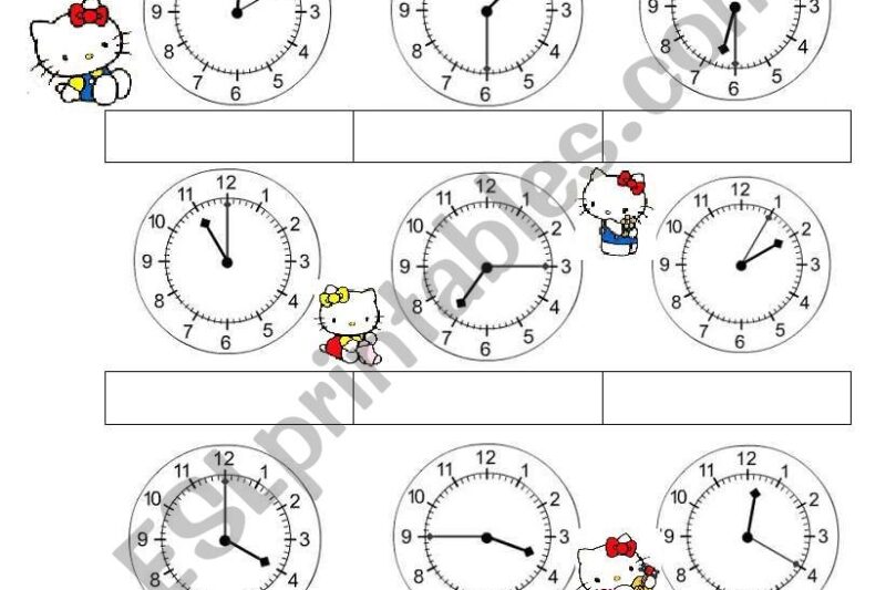 Hello Kitty Math Worksheets