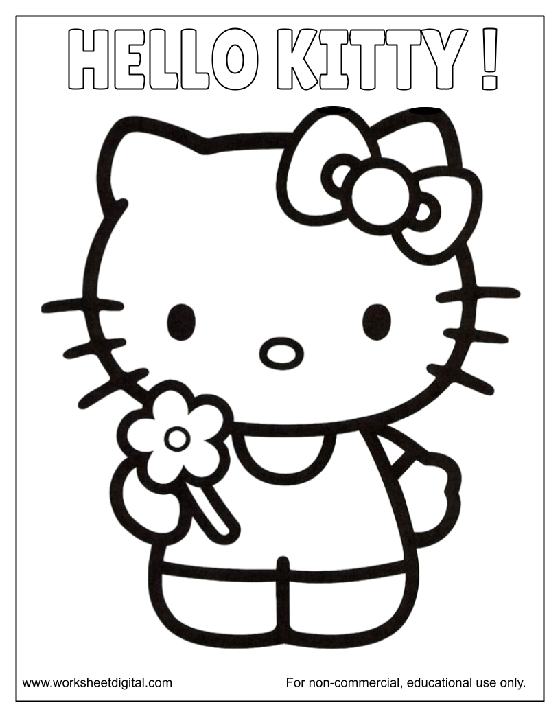 Hello Kitty Math Worksheets