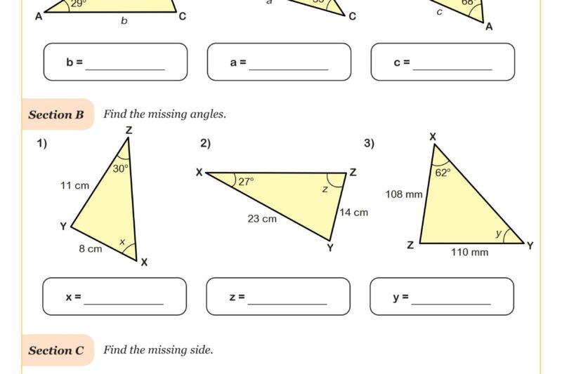 Geometry Worksheets Free Printable