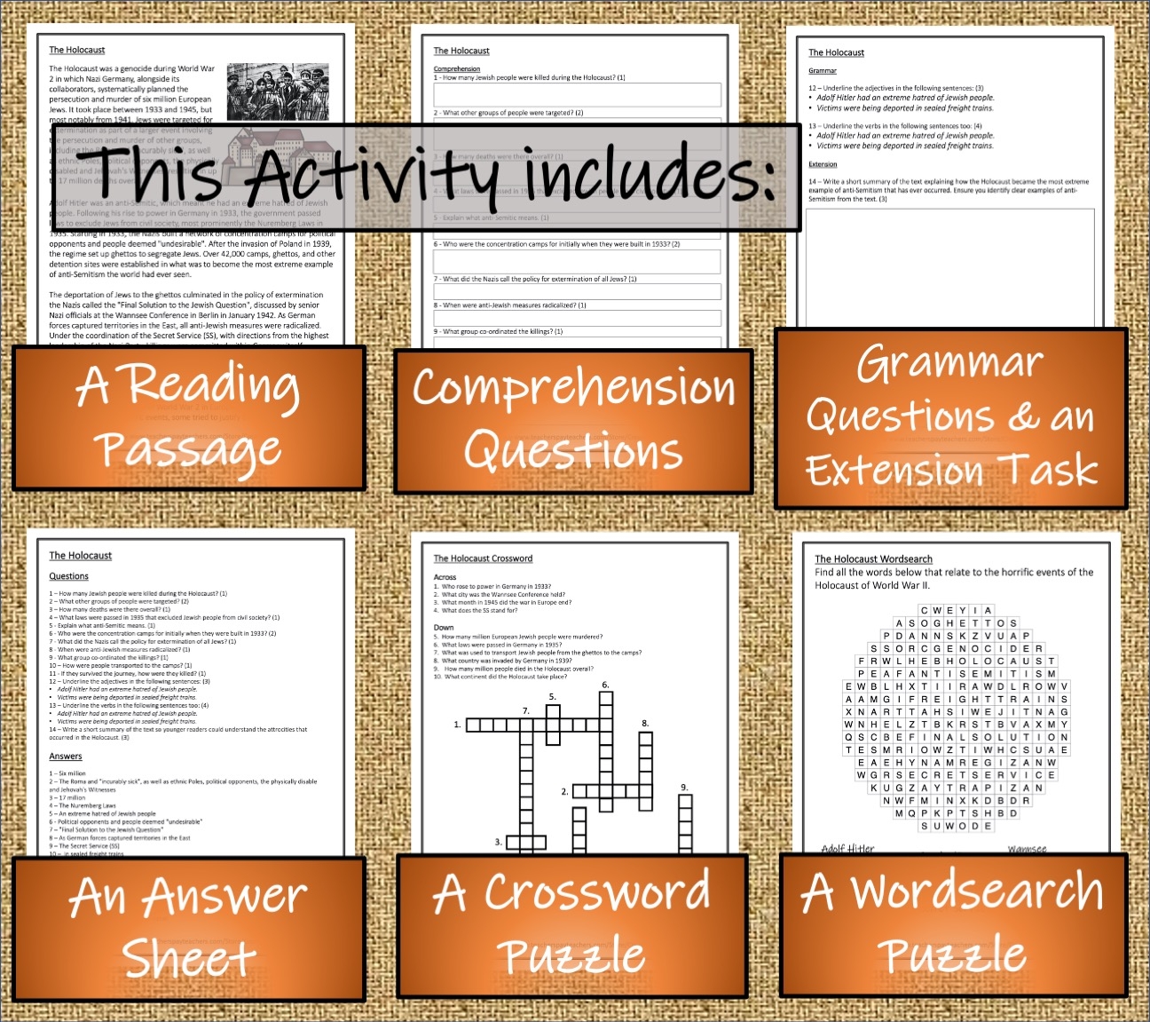 Holocaust Reading Comprehension Worksheet Answers Holocaust Reading Comprehension Worksheet Answers