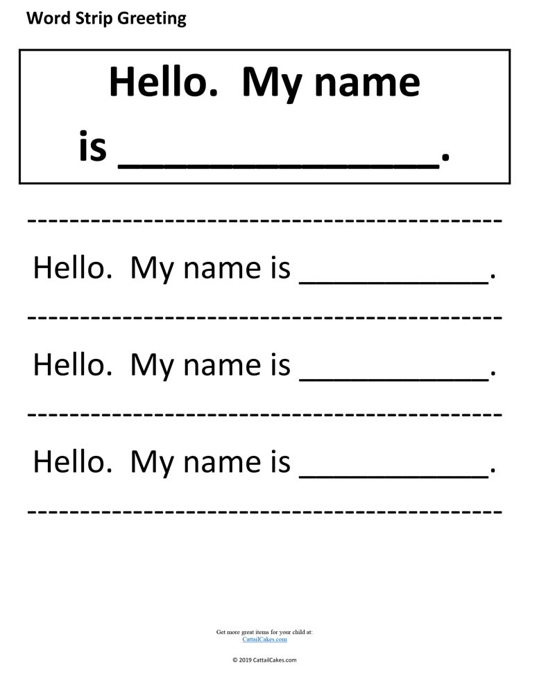 I Know My Name Worksheet The Critical Years Worksheets Library