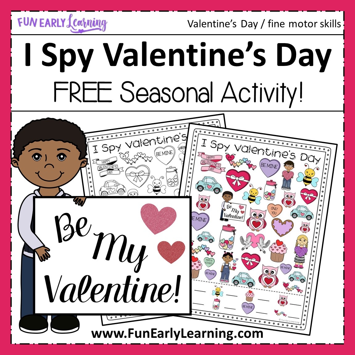Printable Valentines Day Activities For Preschoolers