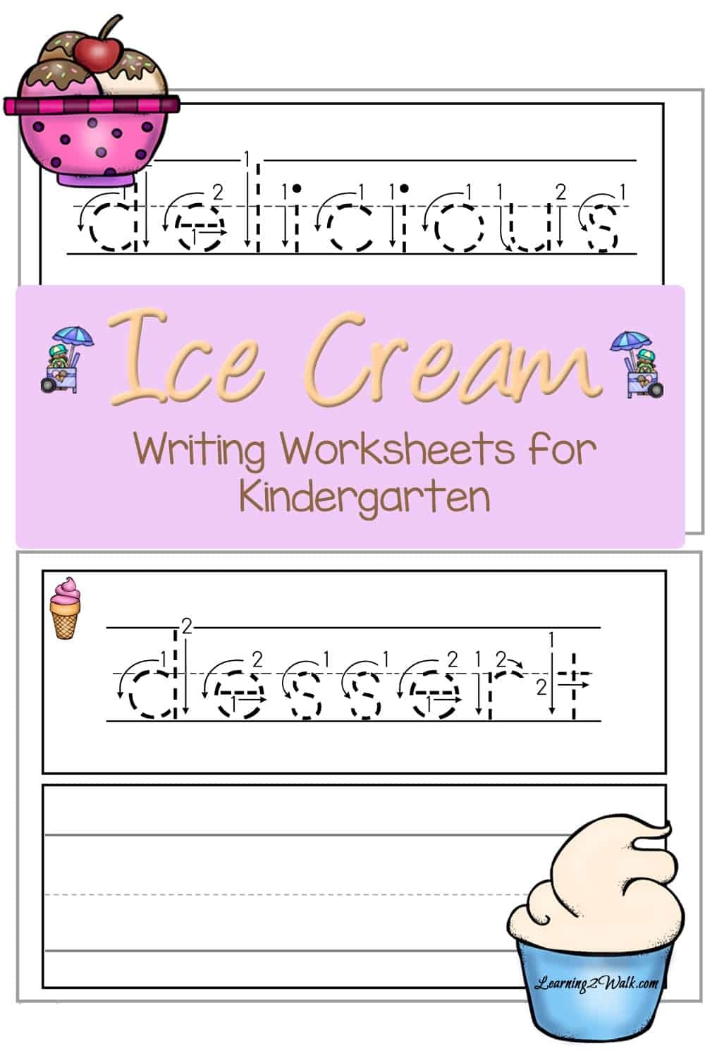 Ice Cream Writing Worksheets For Kindergarten Ice Cream Writing Worksheets For Kindergarten