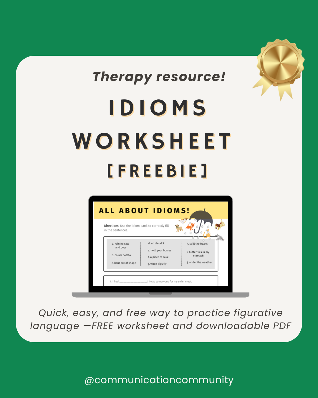 Free Printable Worksheets On Idioms