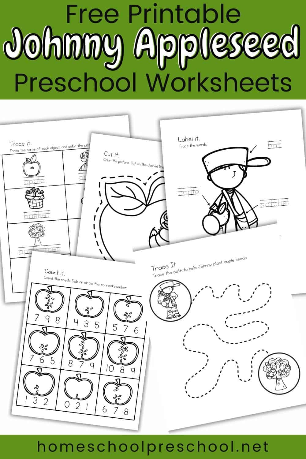 Printable Johnny Appleseed Story For Preschool