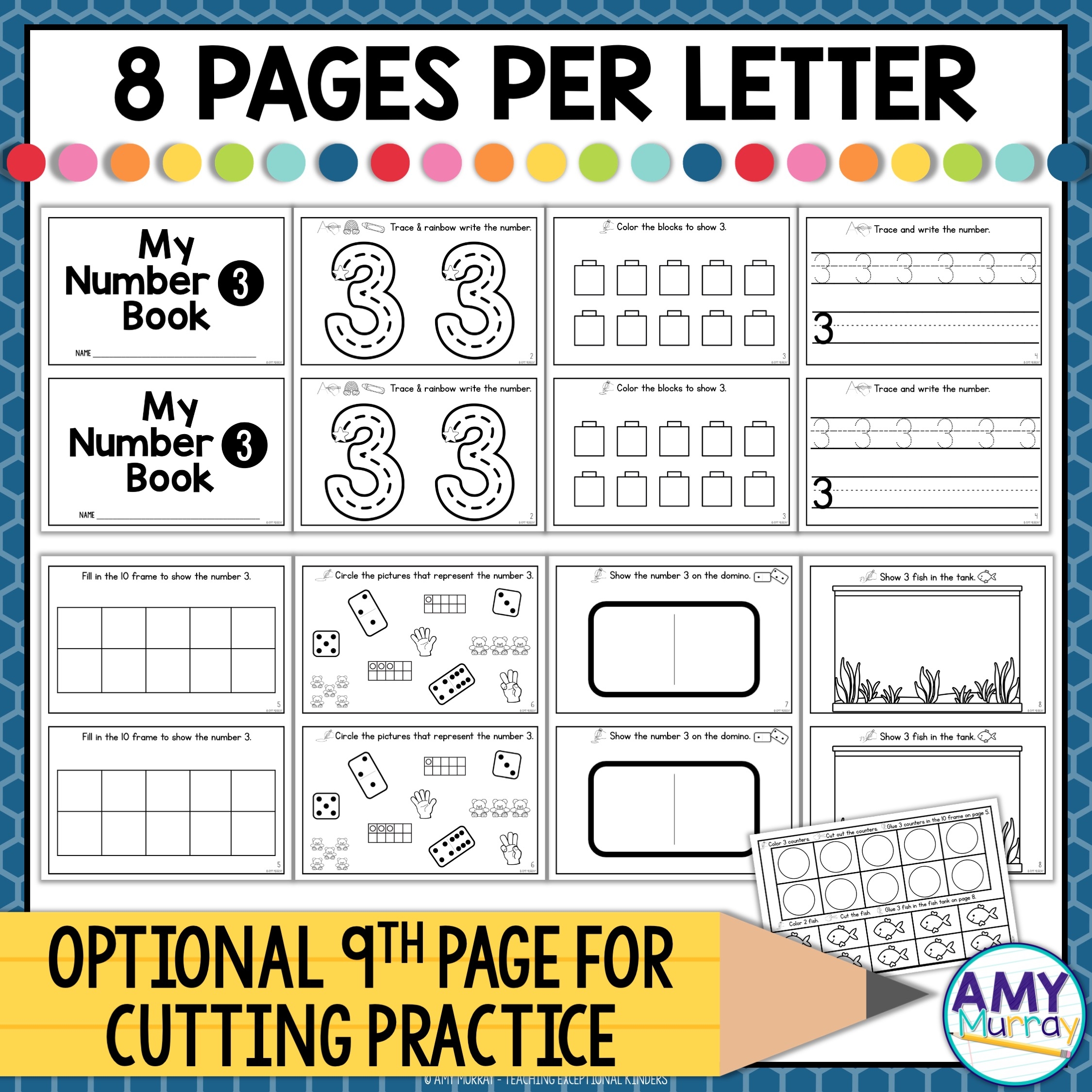 Interactive Number Books Mini Numbers 1 10 Books Teaching Exceptional Kinders