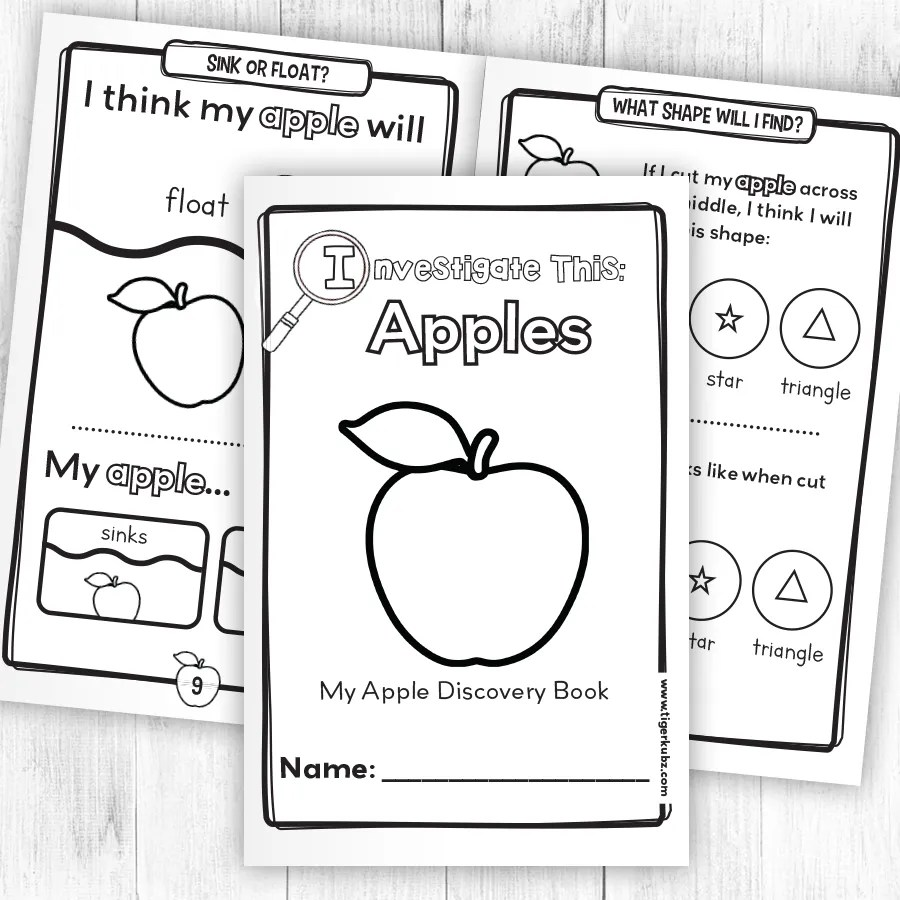 Printable Apple Activities For Preschoolers