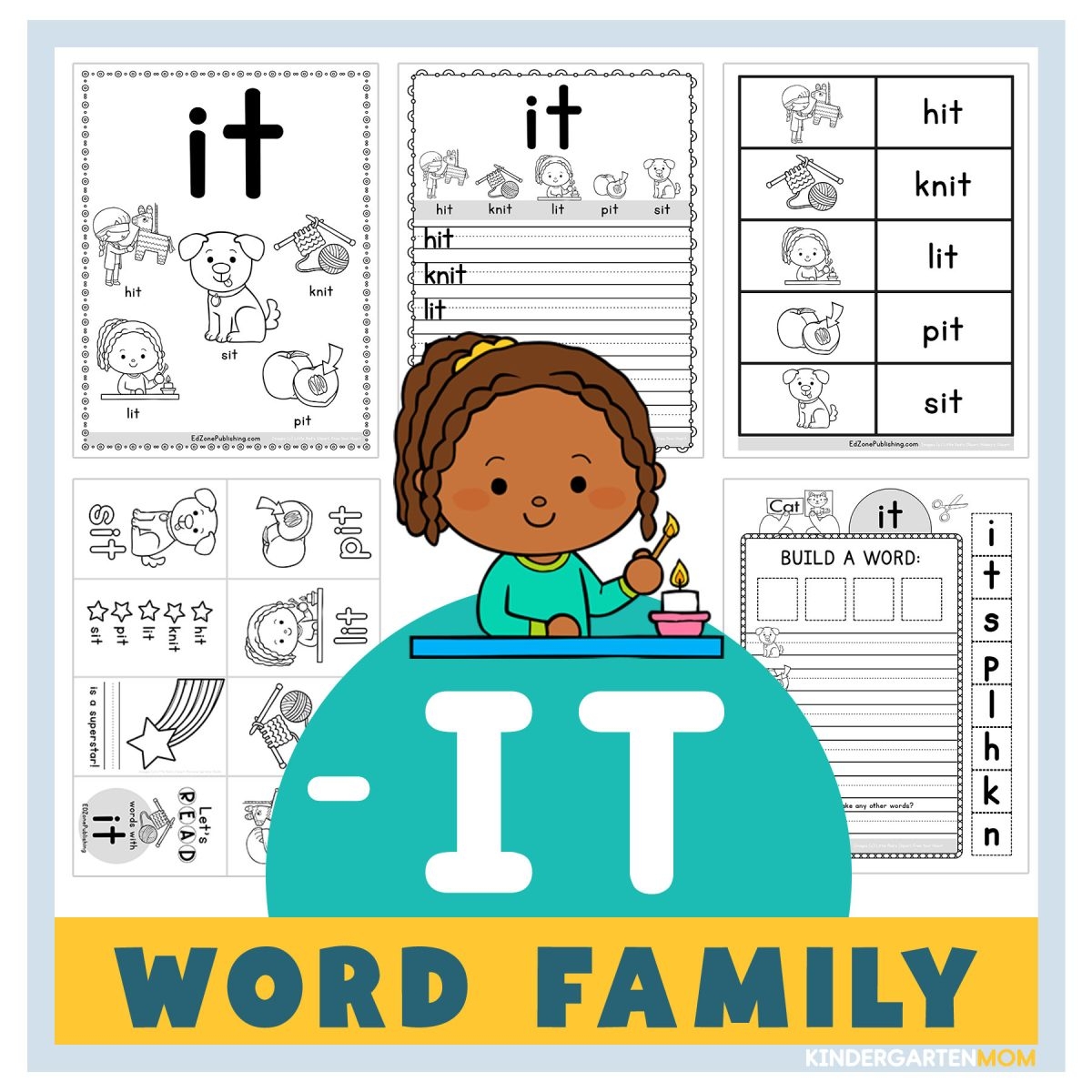 IT Word Family Worksheets Kindergarten Mom