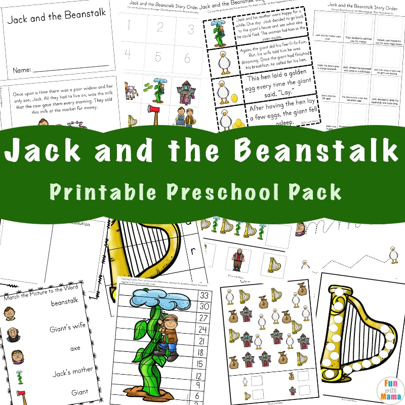Jack The Bean Stock Preschool Printable Jack The Bean Stock Preschool Printable