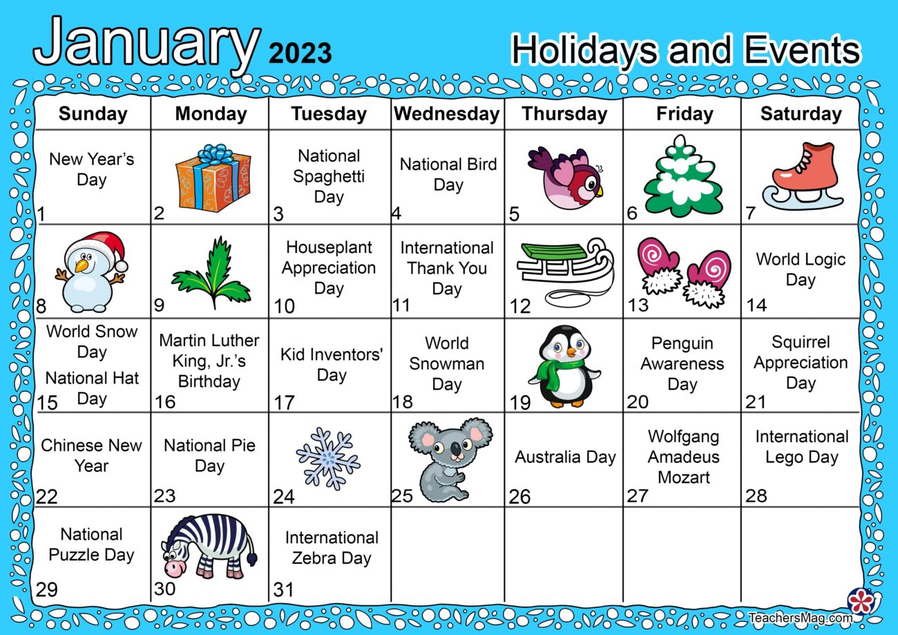 January Preschool Themes TeachersMag