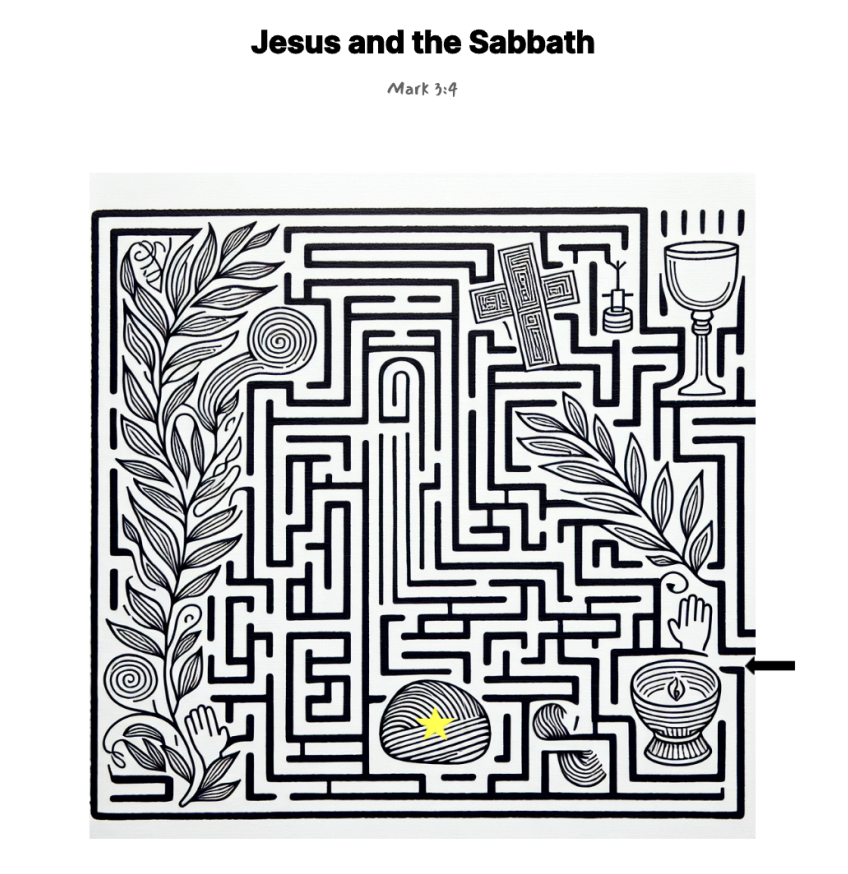 Jesus And The Sabbath Maze Children s Sermons From Sermons4Kids 