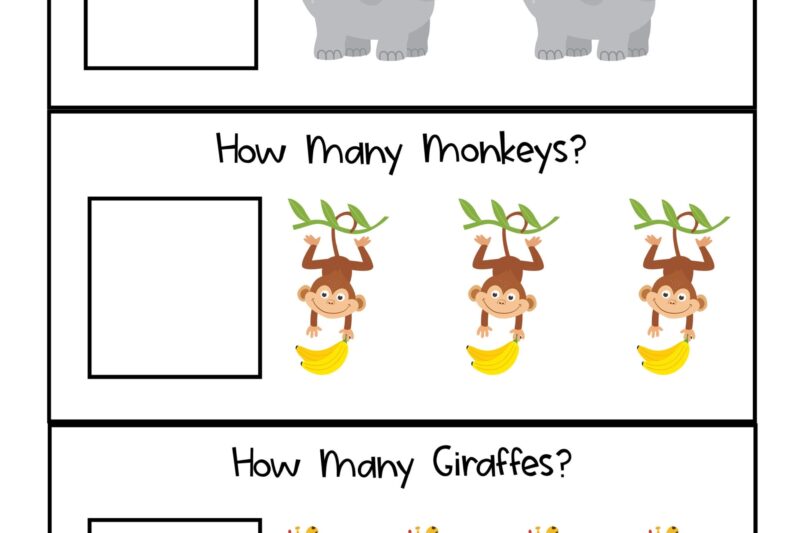 Jungle Theme Preschool Printables