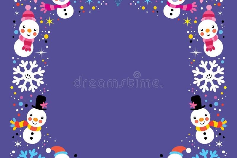 Preschool Border Frames Printables Winter