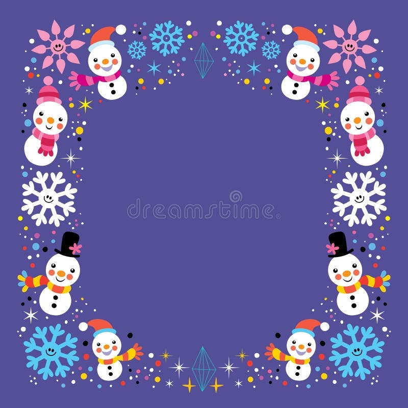 Kids Border Frame Winter Stock Illustrations 897 Kids Border