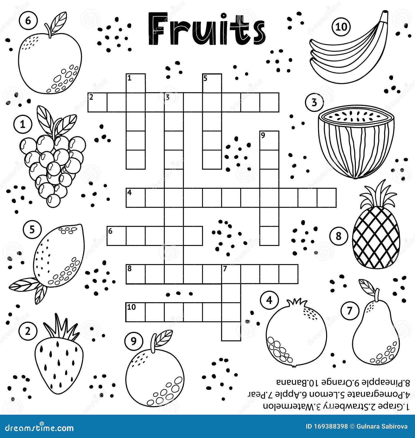Kids Crossword Stock Illustrations 5 455 Kids Crossword Stock 