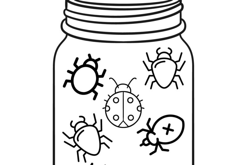 Preschool Bug Jar Printable