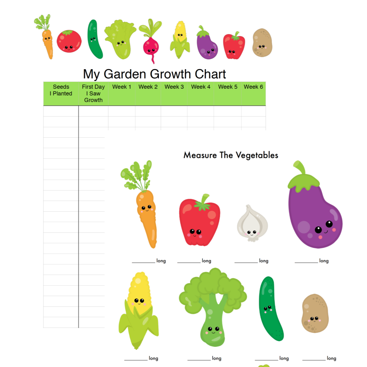 Kids Gardening Math Growth U0026 Measurement Teach Beside Me