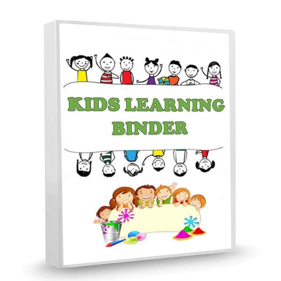 Kids Learning Binder Complete Toddlers Binder Preschool First Book Printable Busy Book Toddlers Book For Homeschooling Kids Book Payhip