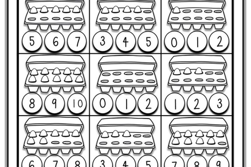 Kindergarten Math Ten Frame Worksheets