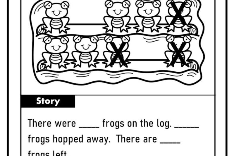 Math Problems For Kindergarten Worksheets