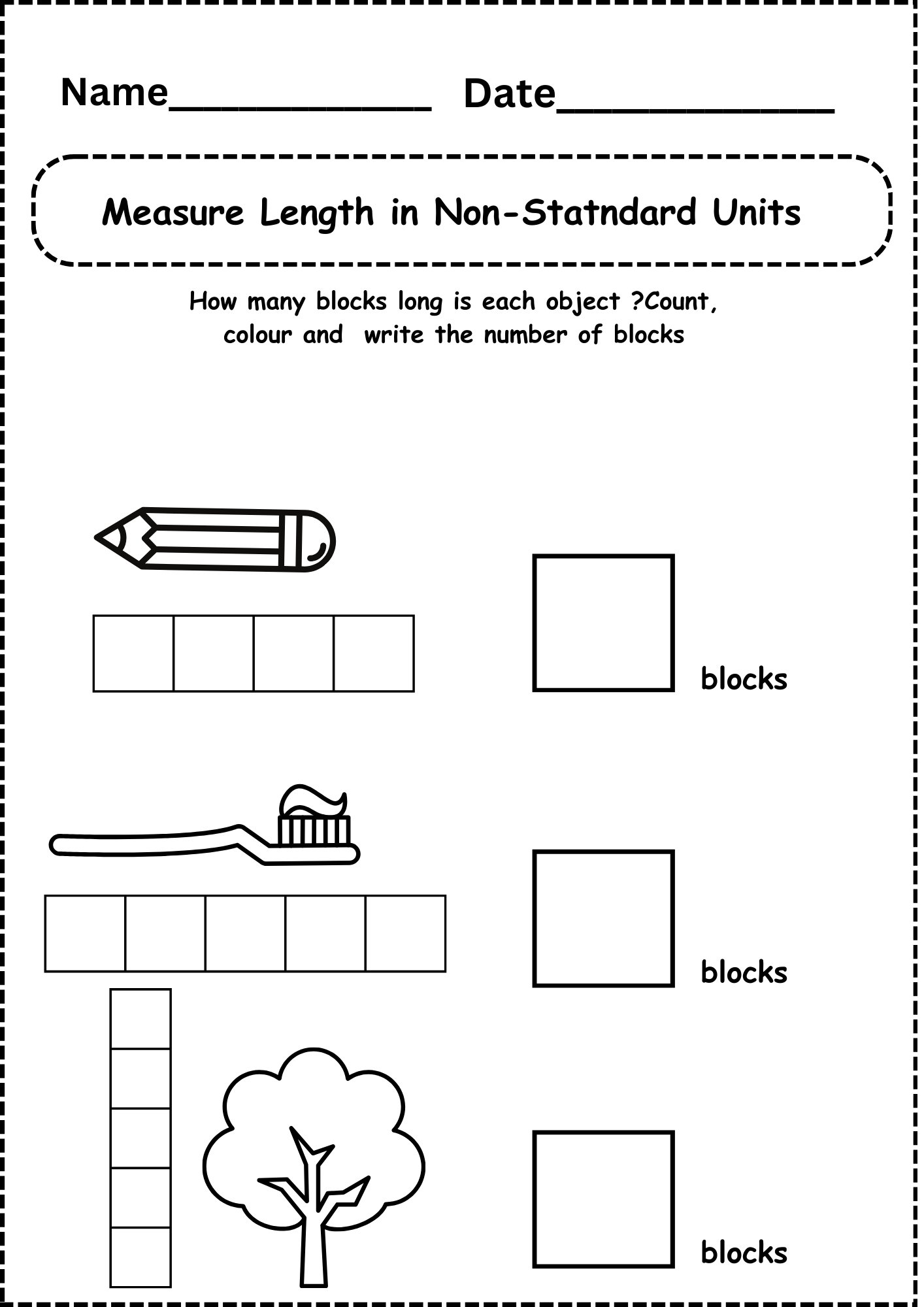 Word Length Worksheets For Kindergarten