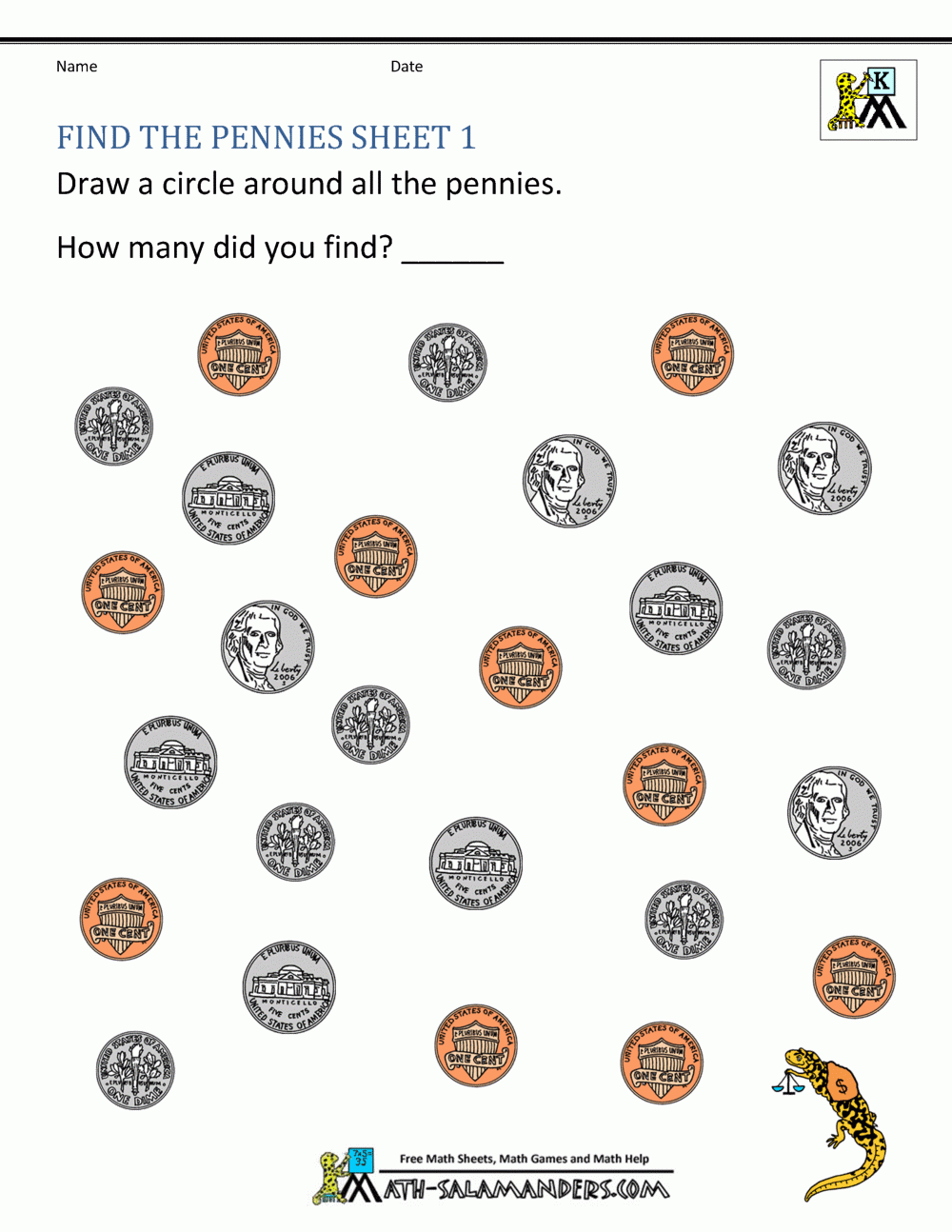 Money Worksheets Free Printable