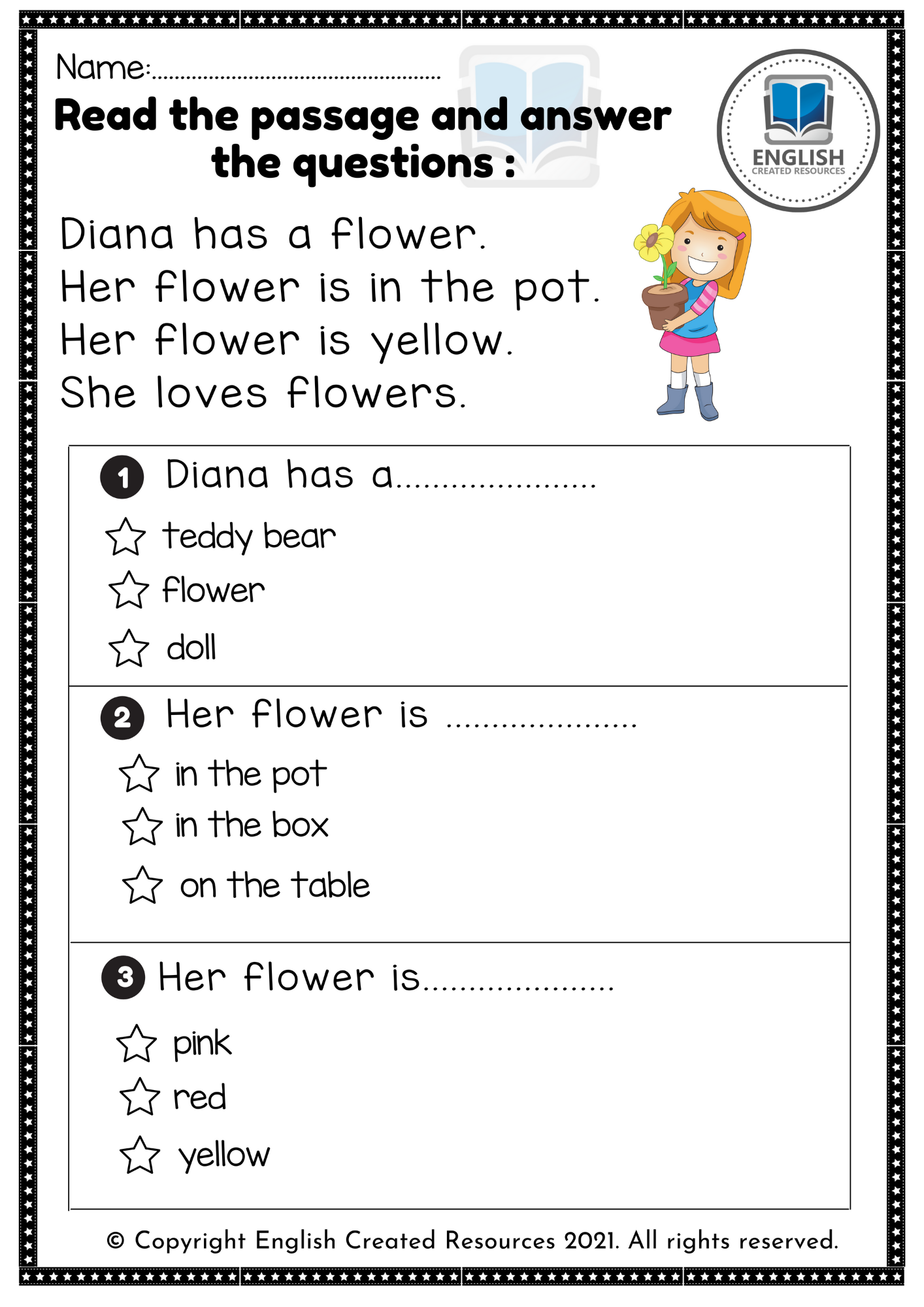 Kindergarten Reading Comprehension Worksheets Worksheets Library