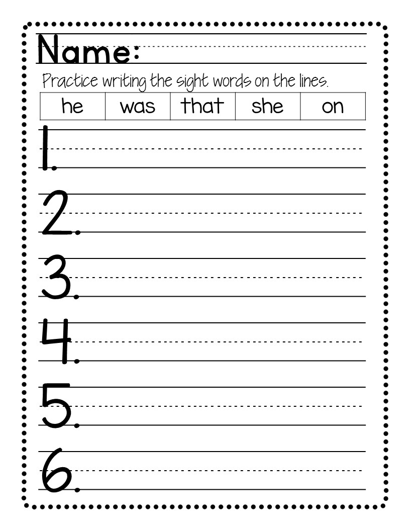 Worksheets For Kindergarten Words Worksheets For Kindergarten Words