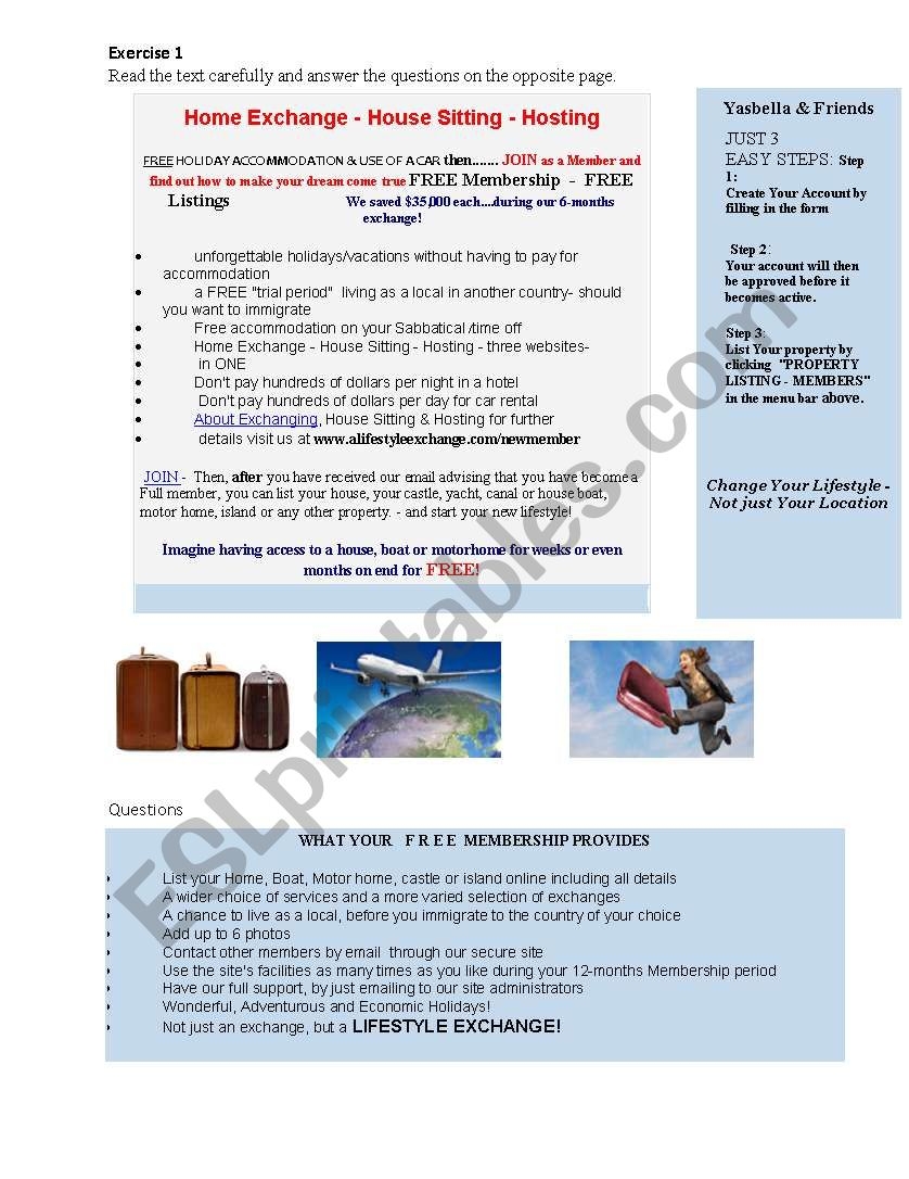 Leaflet ESL Worksheet By Bijijohn