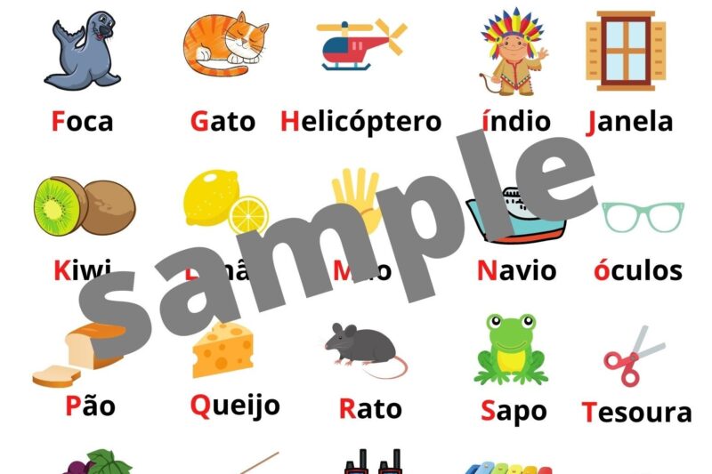 Portuguese Alphabet Worksheet