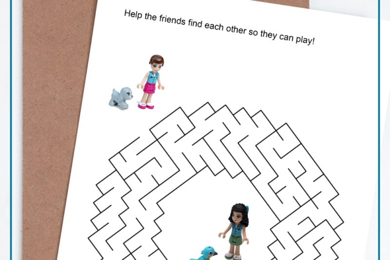 Lego Maze Worksheet