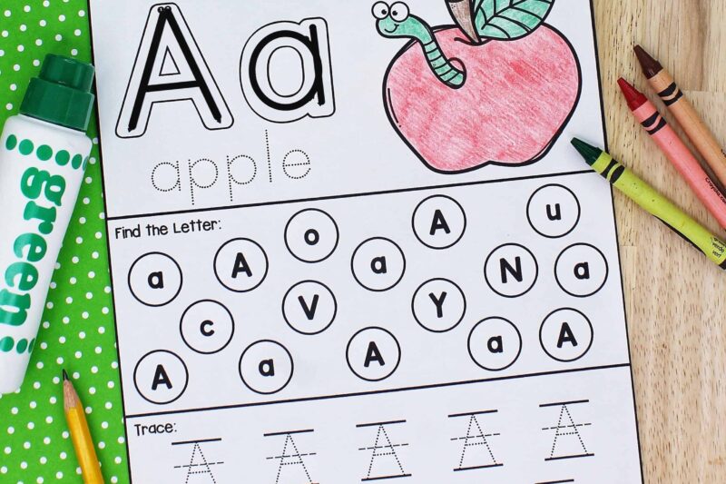 Letter Recognition Activities For Preschoolers Printable