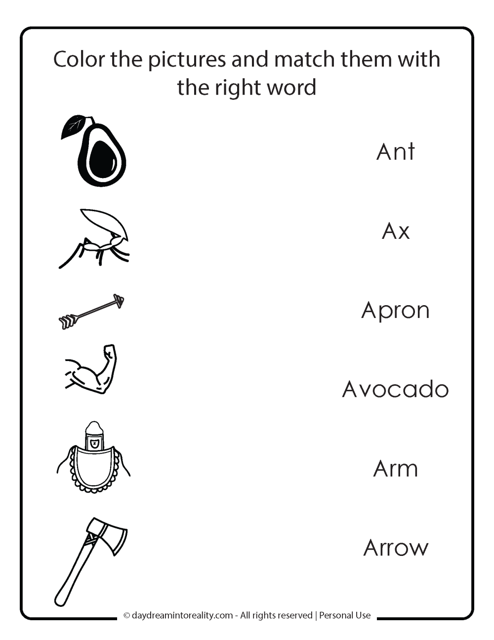 Long A Free Printable Worksheets