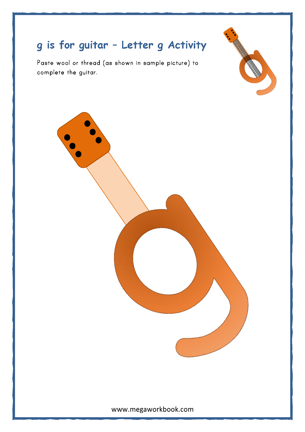 Letter G Craft For Preschool Printable Letter G Craft For Preschool Printable