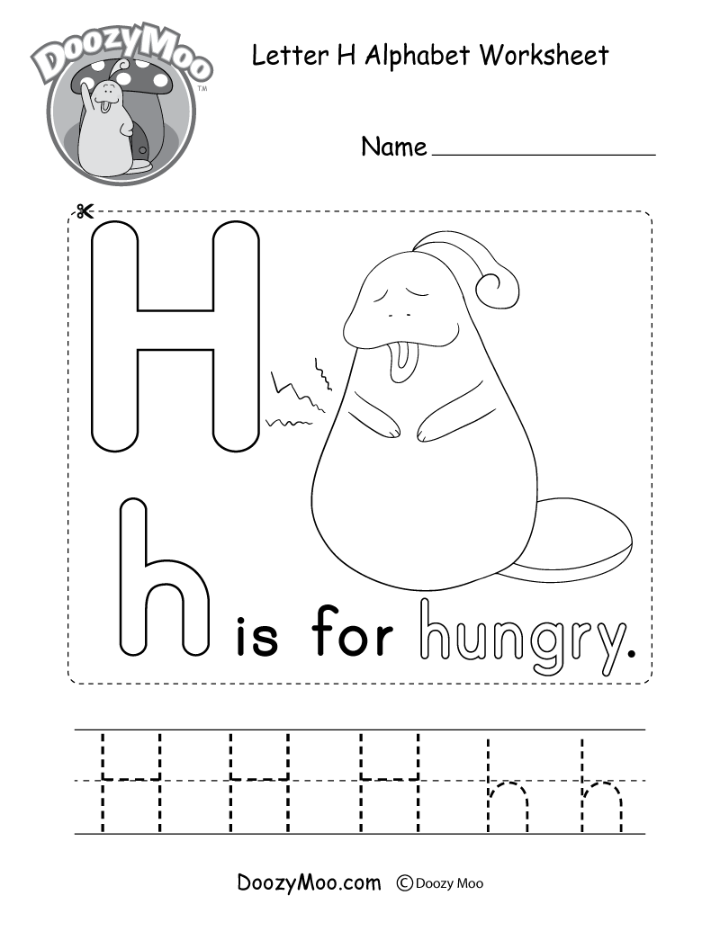 Letter H Preschool Printables
