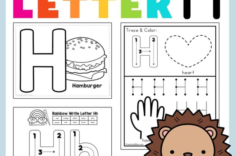 Letter H Preschool Printables
