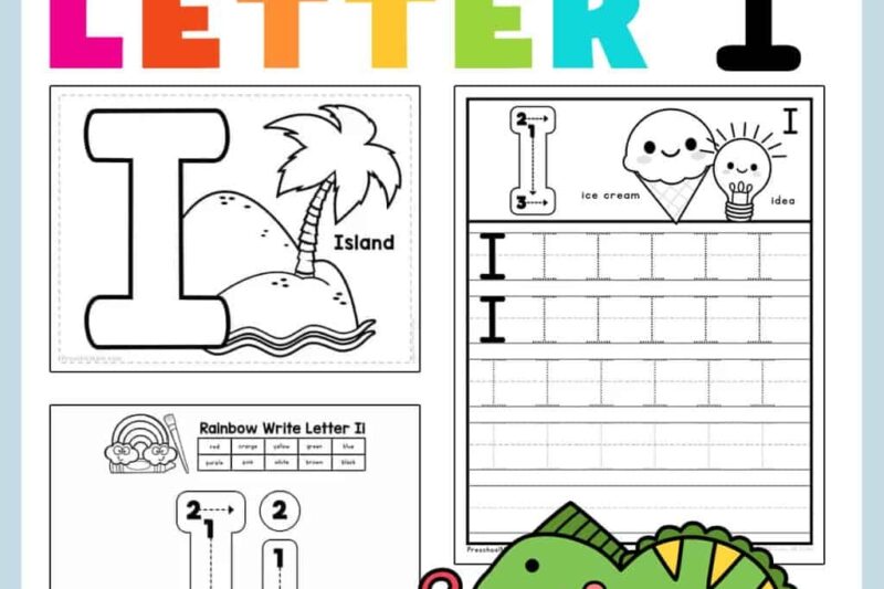 Letter I Free Printable Worksheets