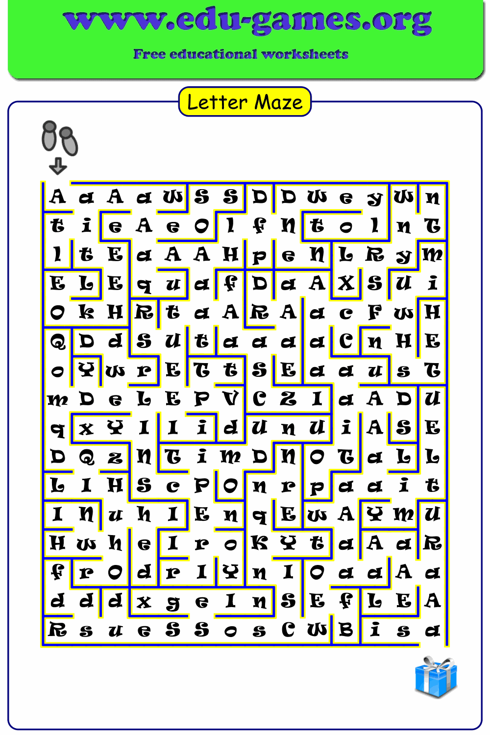 Letter Maze Generator Free Worksheets And Templates