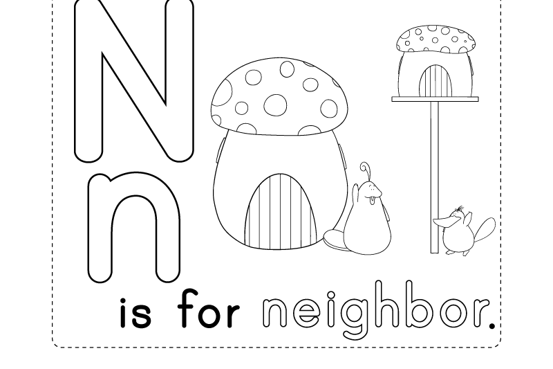 N Alphabet Worksheet