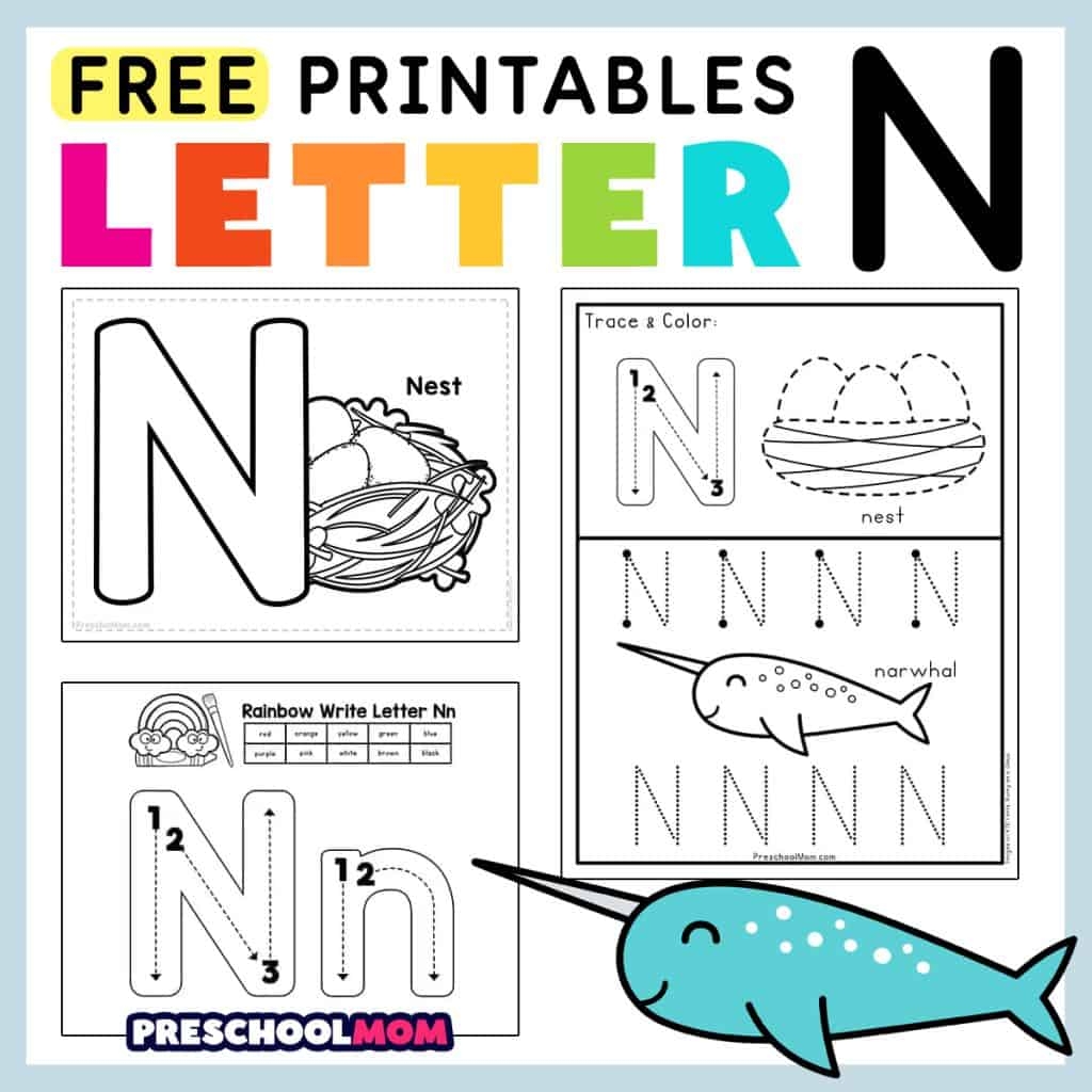 Letter N Preschool Printables Preschool Mom Letter N Preschool Printables Preschool Mom
