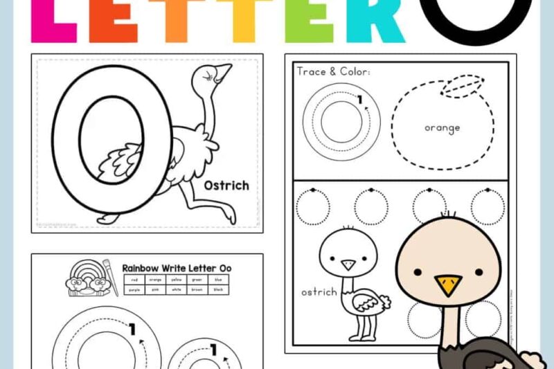 Letter O Preschool Printable