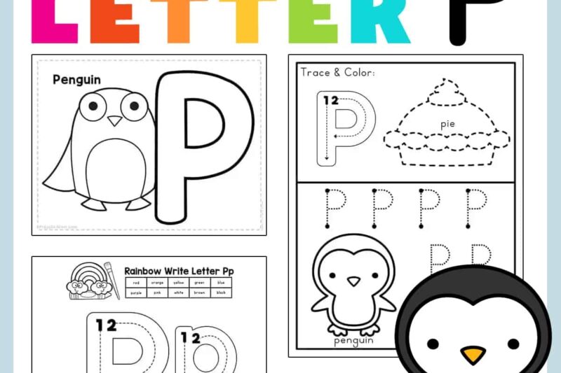 Free Printable Preschool Letter P Worksheets