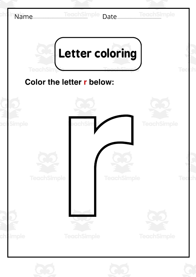 Simple Maze Worksheets Preschool Lette R