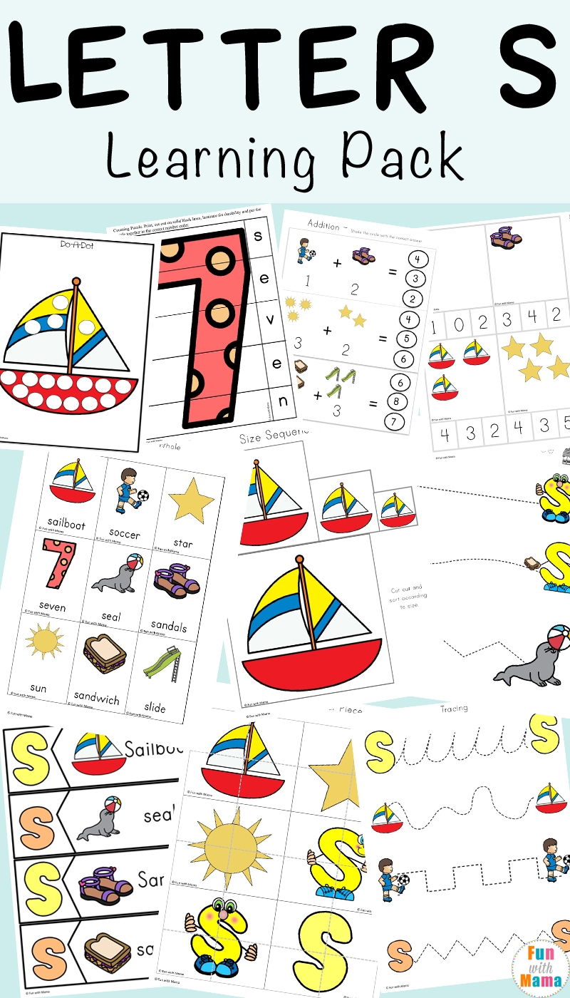 Letter S Worksheets Printables And Crafts Fun With Mama