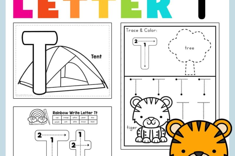 Letter T Printables For Preschool